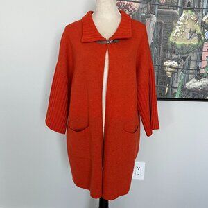 Aida Orange Sweater Coat M